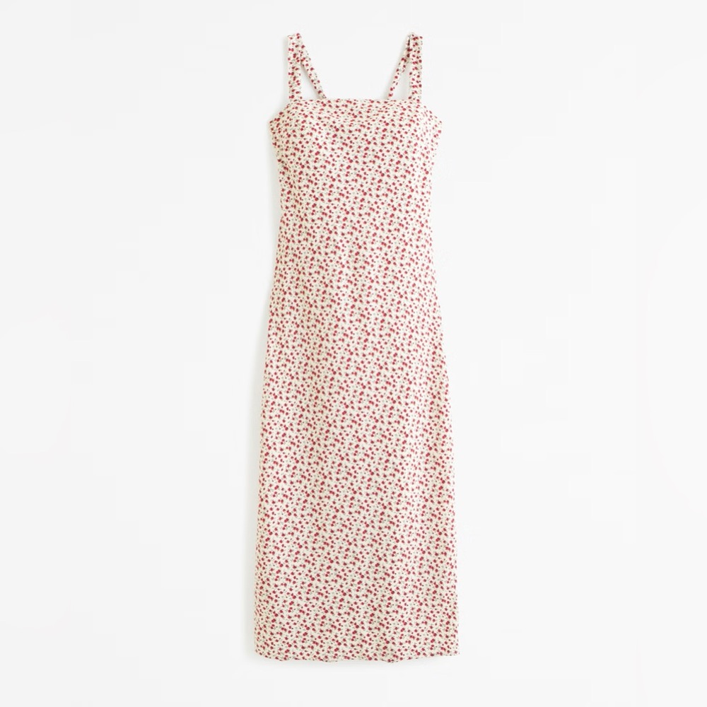 Abercrombie crepe slip midi dress